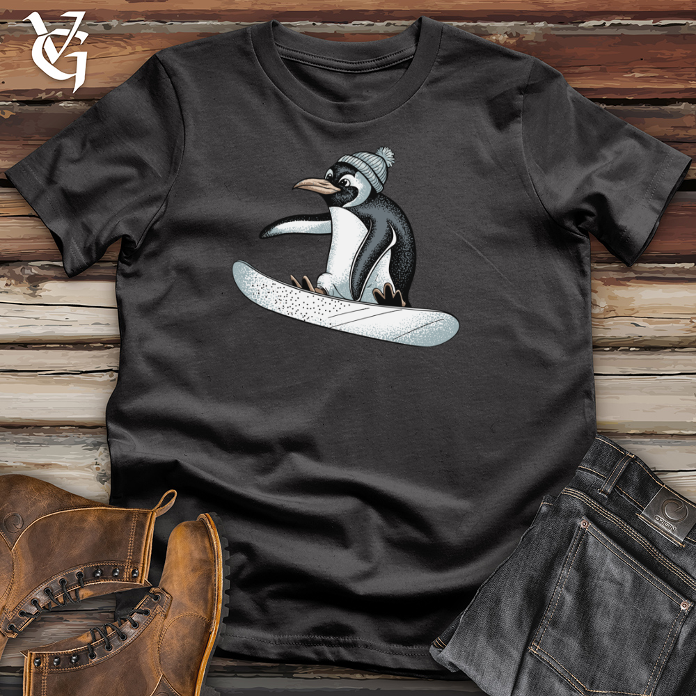 Snowboarding Penguin Cotton Tee