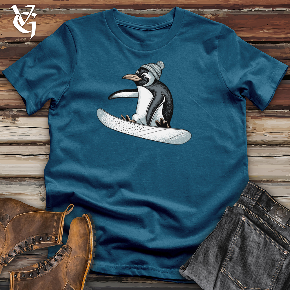 Snowboarding Penguin Cotton Tee