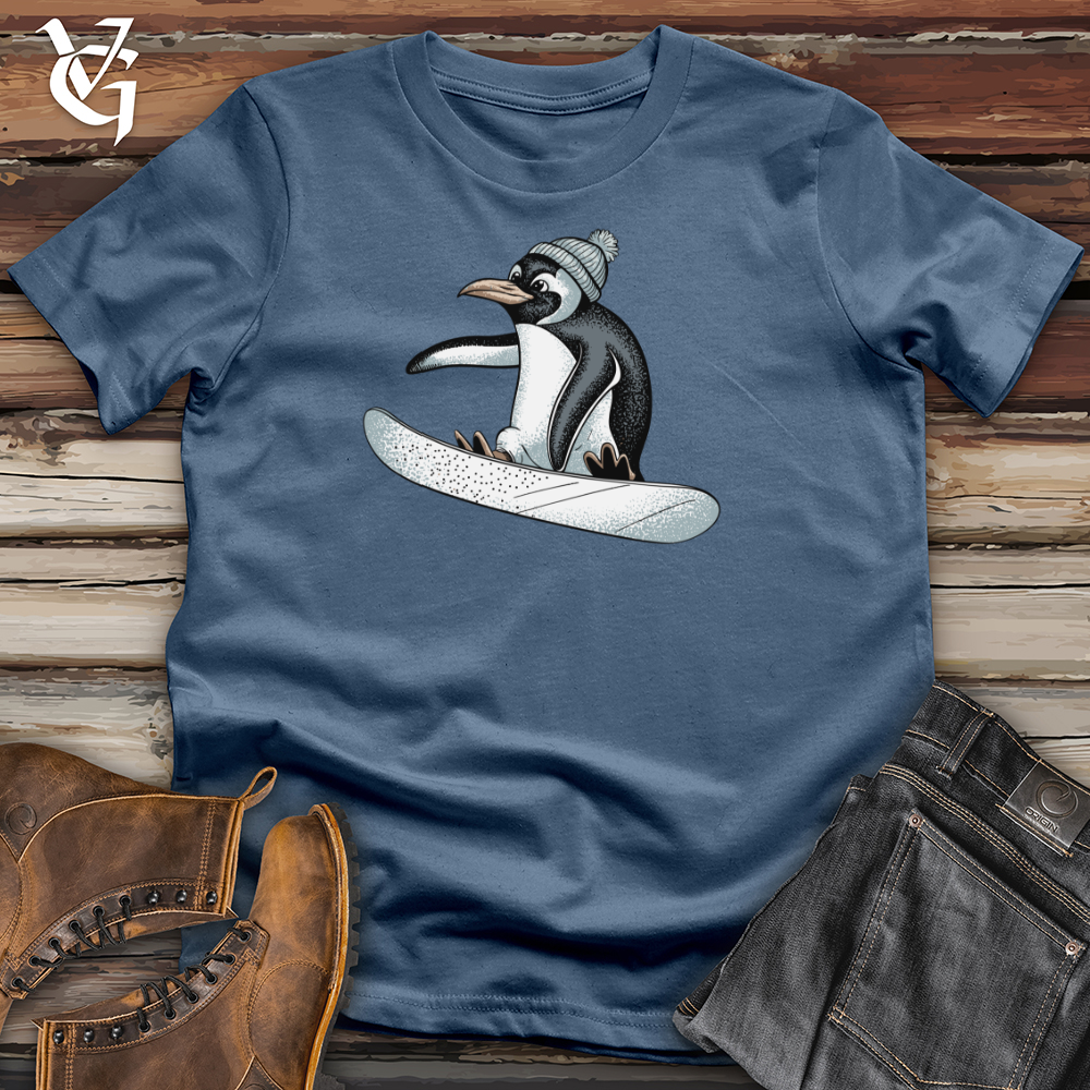 Snowboarding Penguin Cotton Tee