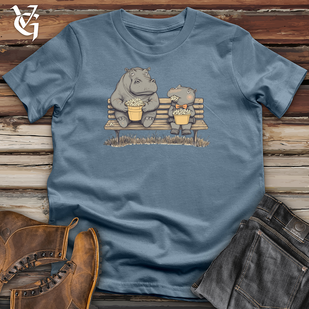 Hippo Popcorn Party Softstyle Tee