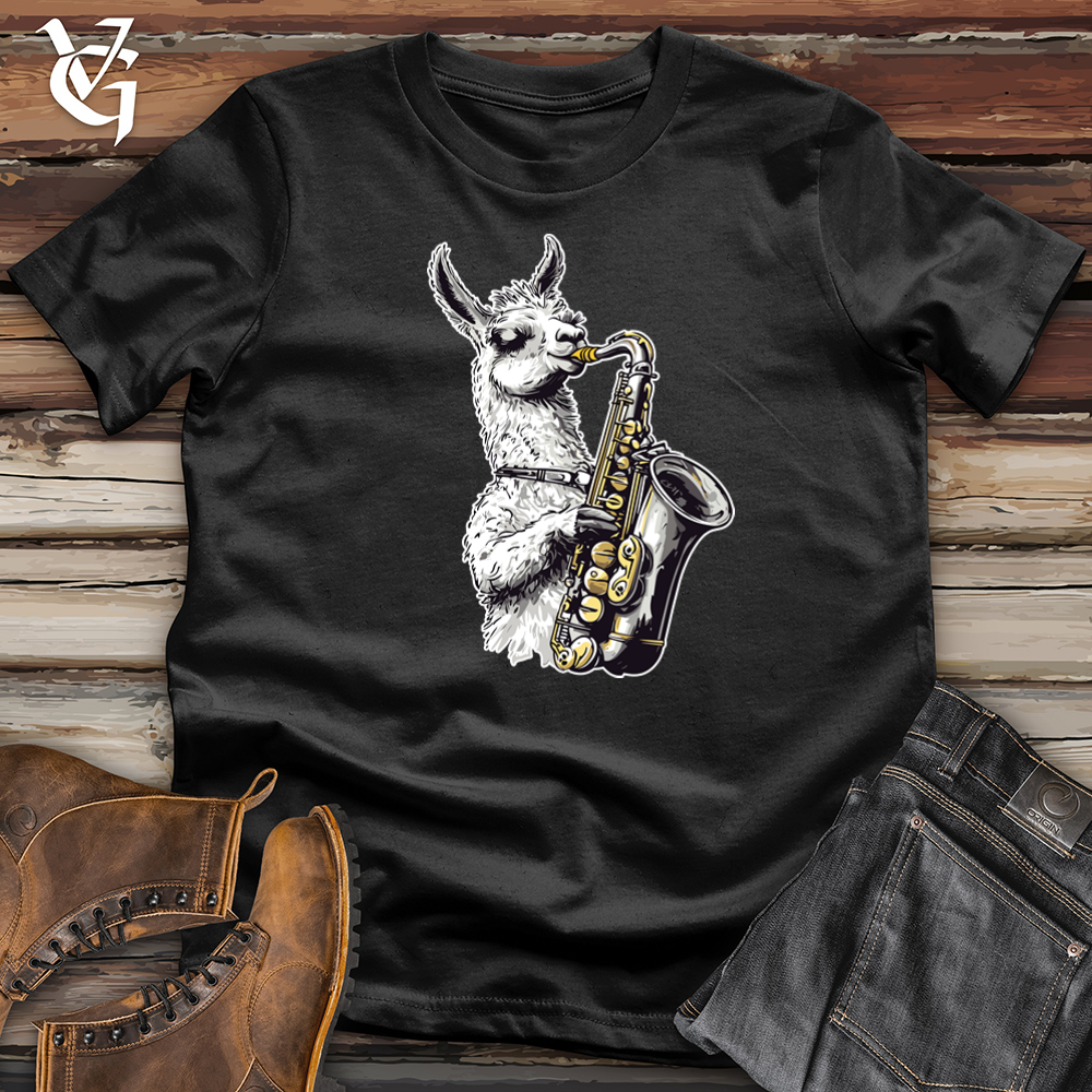 Llama Sax Tunes Cotton Tee