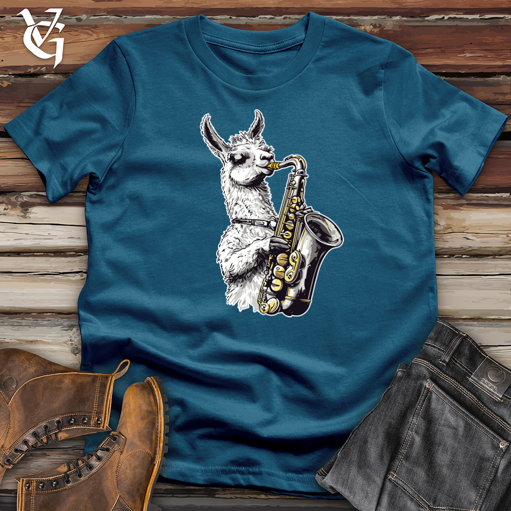Llama Sax Tunes Cotton Tee