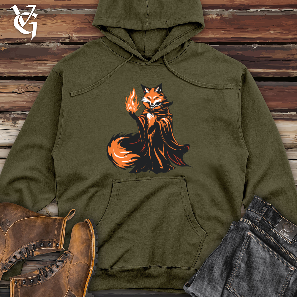 Mystic Fox Illusion Midweight Hooded Sweatshirt