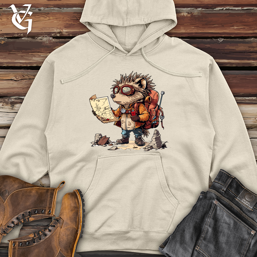 Hedgehog Explorer Quest Midweight Hooded Sweatshirt