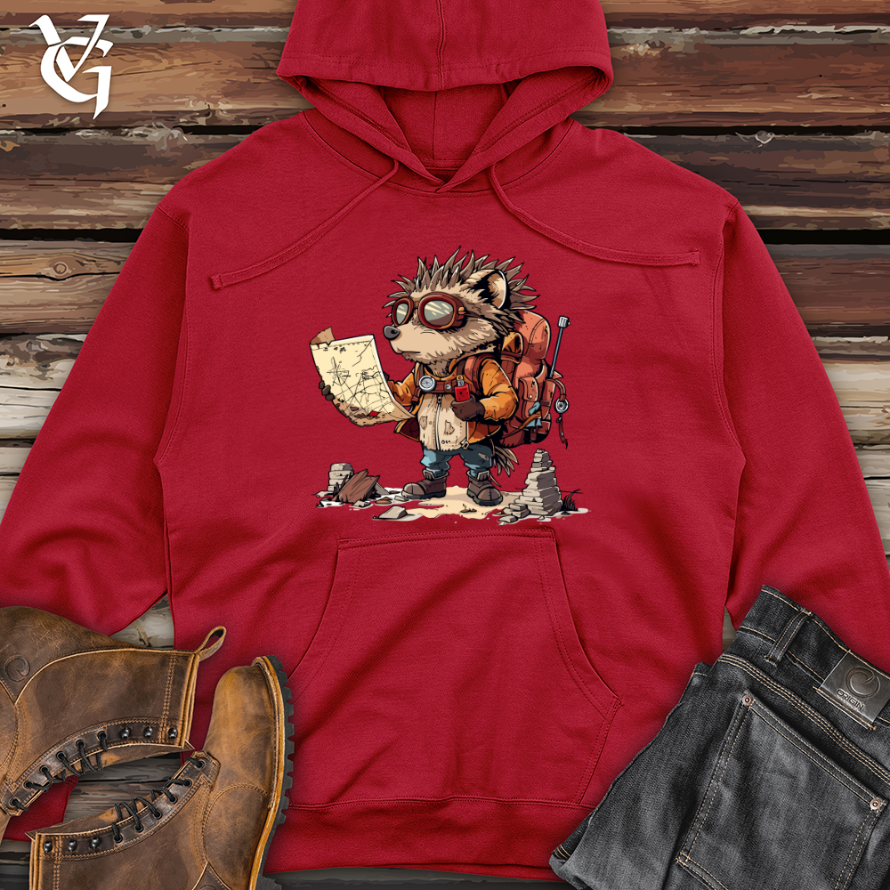 Hedgehog Explorer Quest Midweight Hooded Sweatshirt