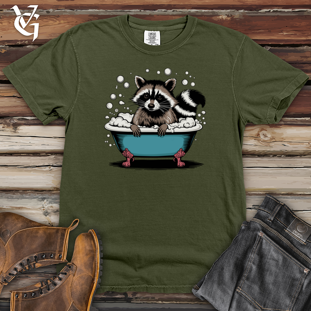 Raccoon in a Bathtub Heavy Cotton Comfort Colors Tee