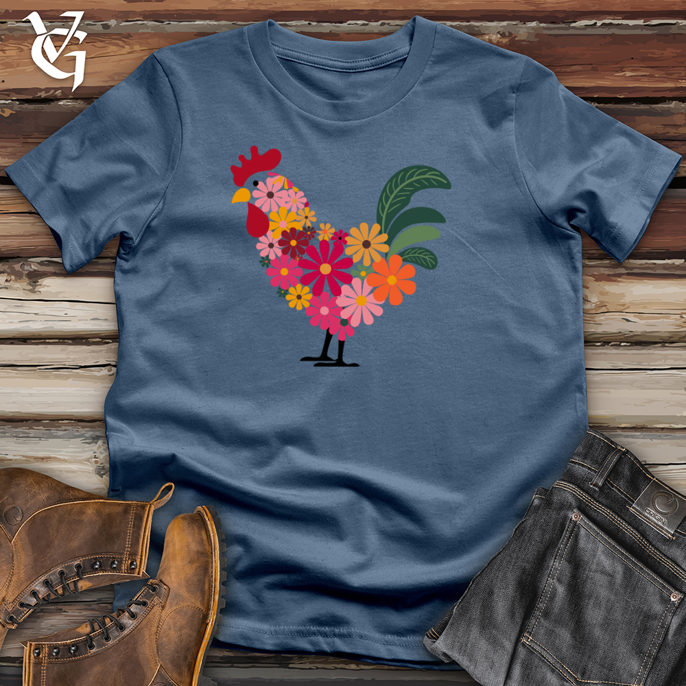 Floral Chicken Cotton Tee