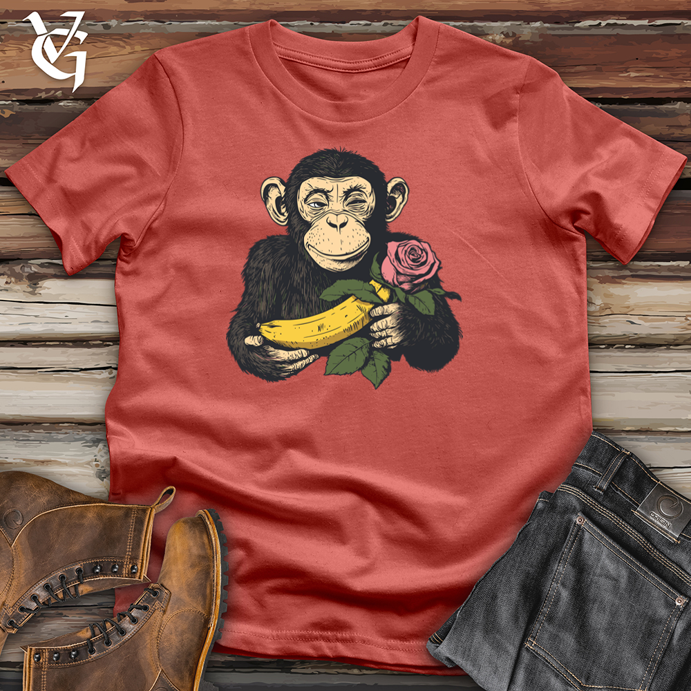 Monkey Valentine Cotton Tee