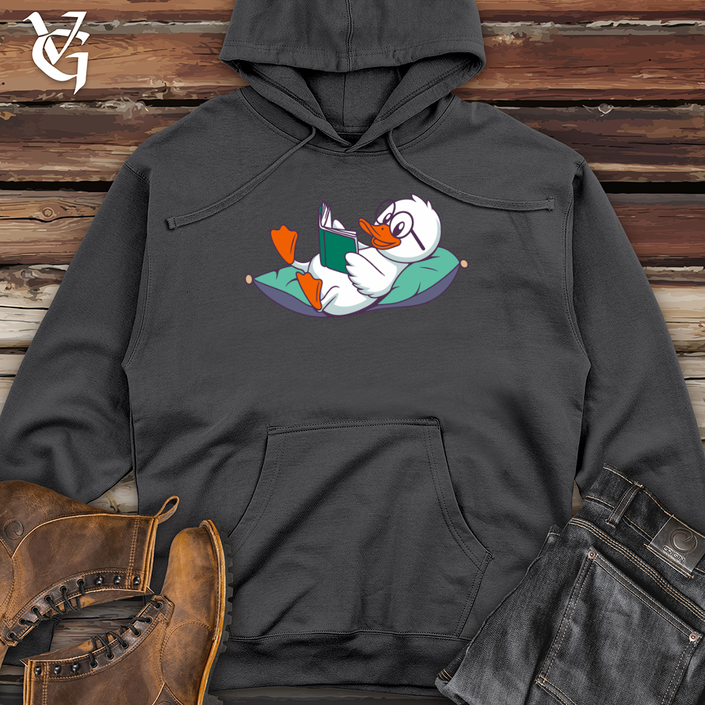 Duck Reading Midweight Hooded Sweatshirt