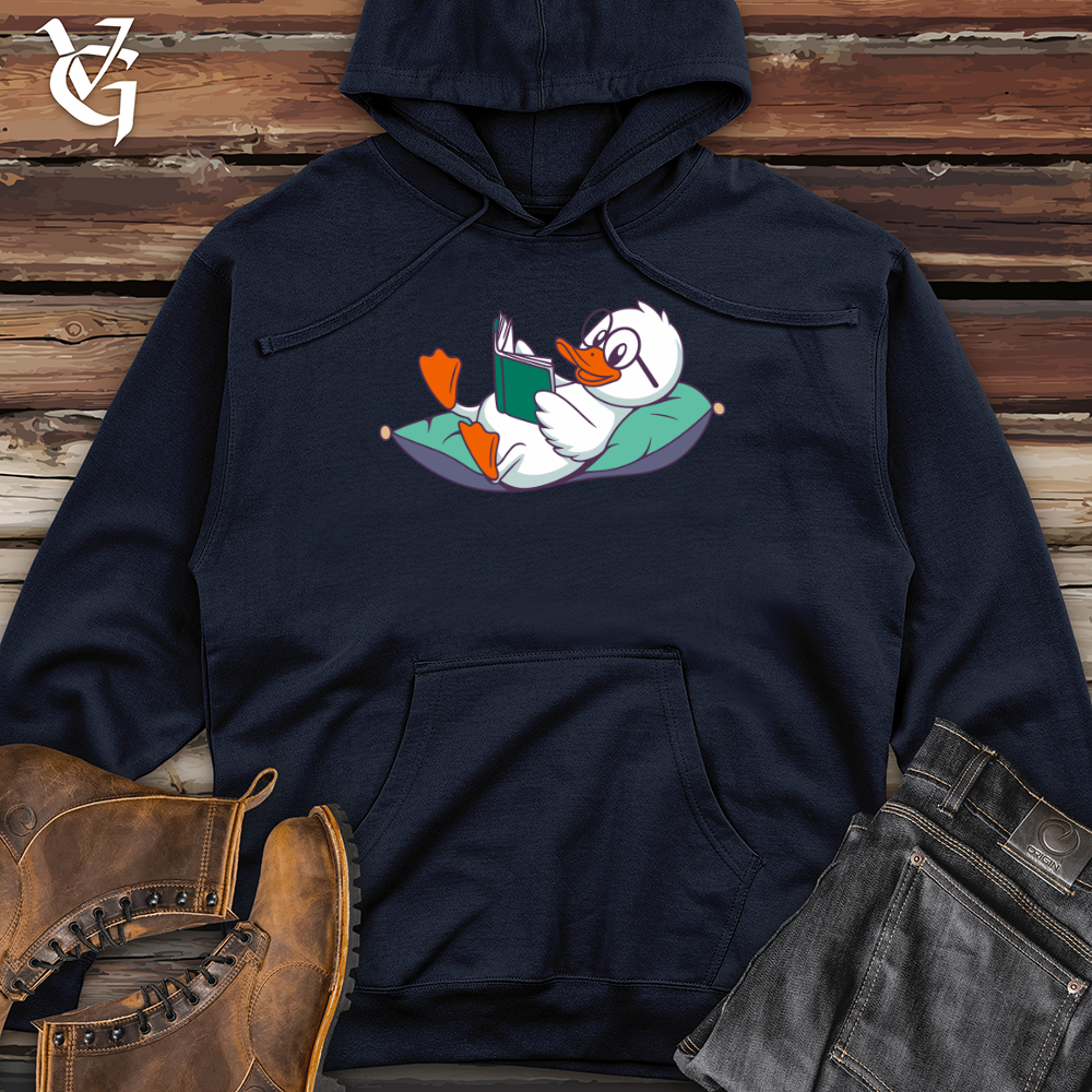 Duck Reading Midweight Hooded Sweatshirt