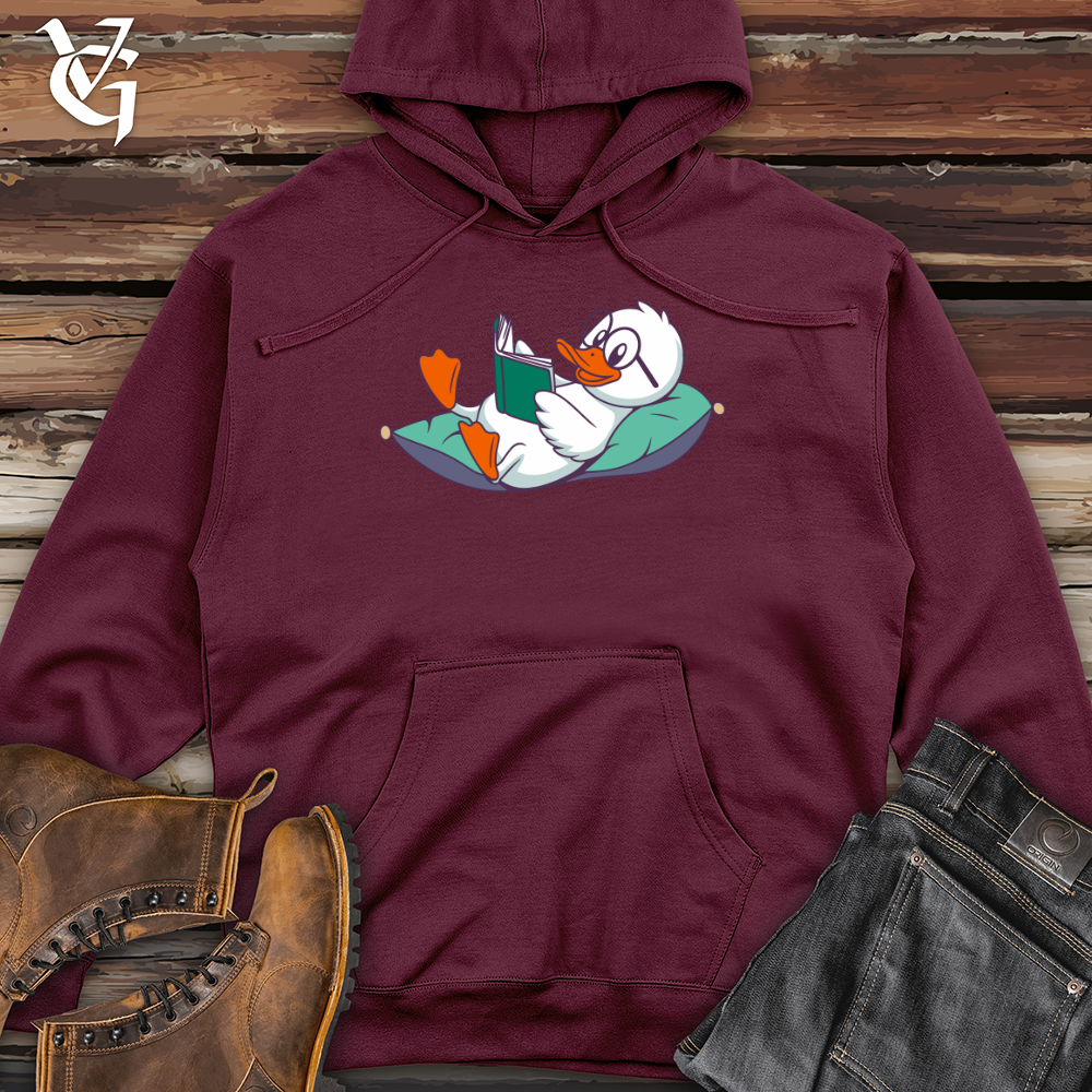 Duck Reading Midweight Hooded Sweatshirt