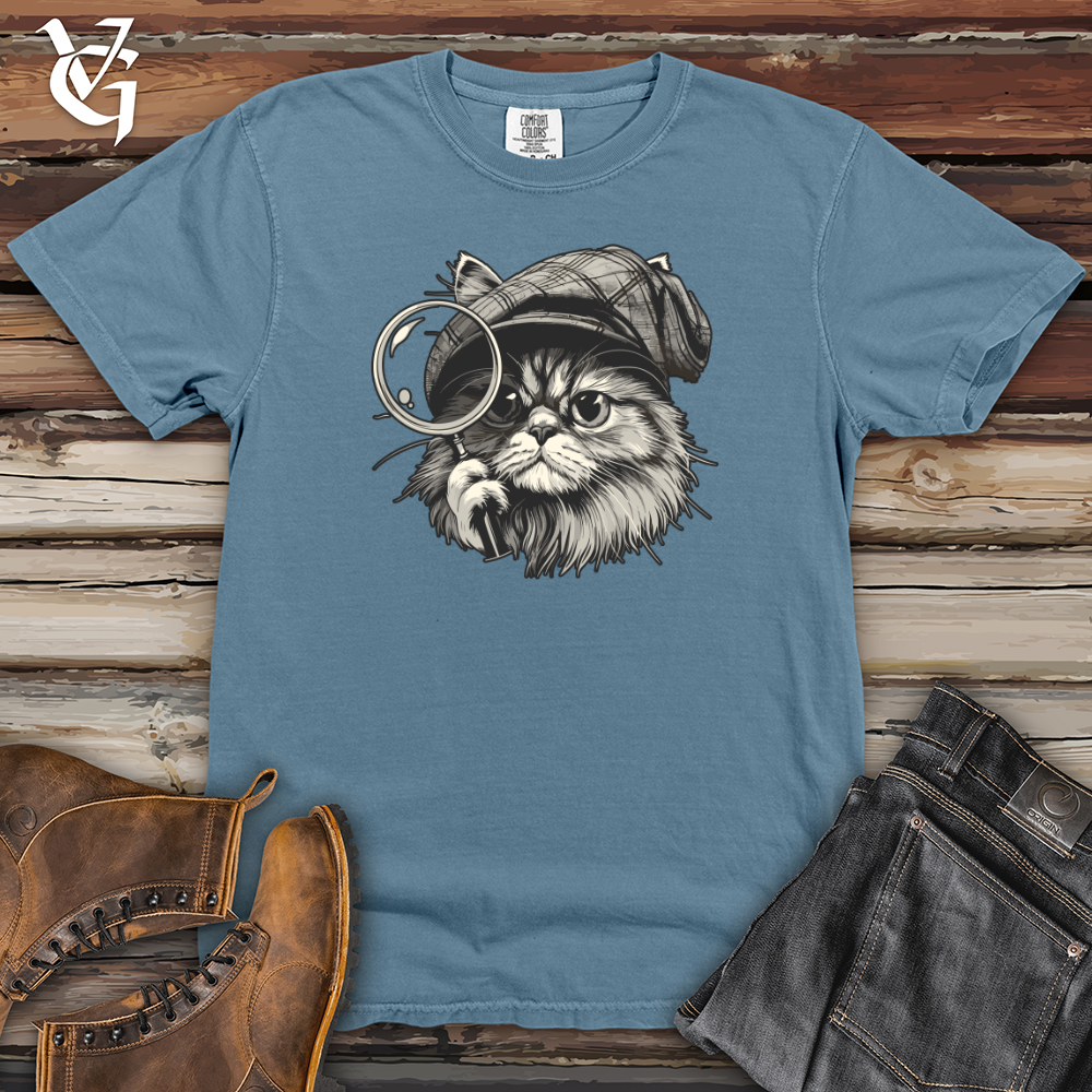 Cat Detective Heavy Cotton Comfort Colors Tee