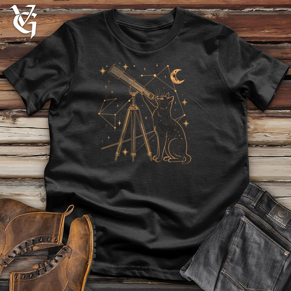 Celestial Whisker Watcher Cotton Tee