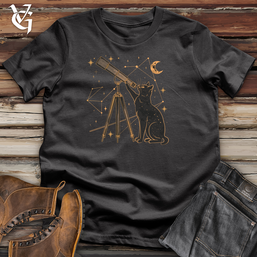 Celestial Whisker Watcher Cotton Tee