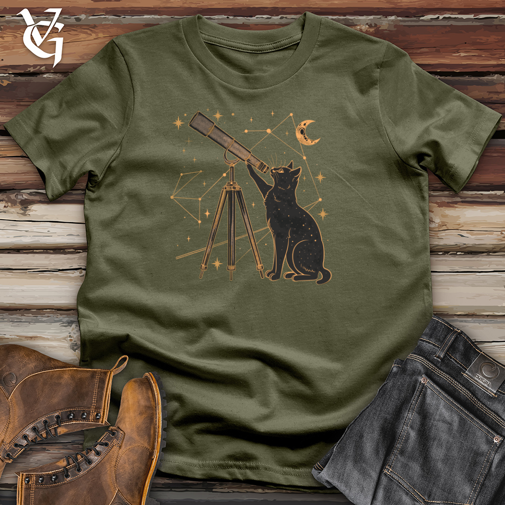 Celestial Whisker Watcher Cotton Tee