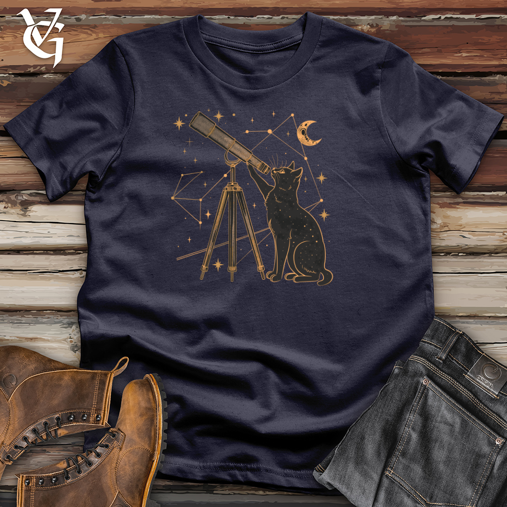 Celestial Whisker Watcher Cotton Tee
