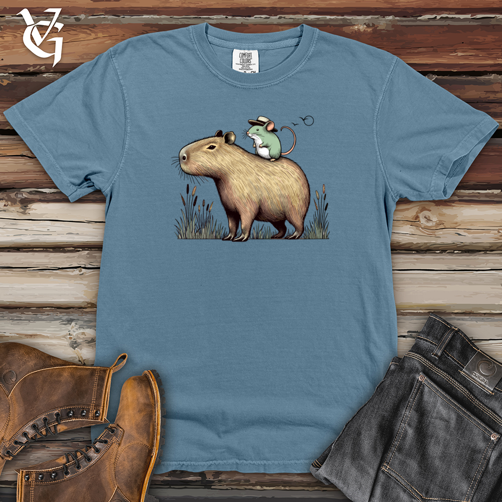 Capybara and Mouse Heavy Cotton Comfort Colors Tee