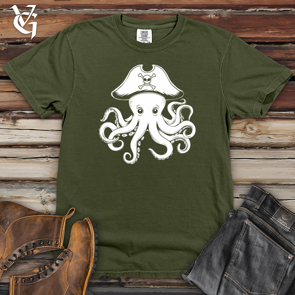Octopus Pirate Heavy Cotton Comfort Colors Tee