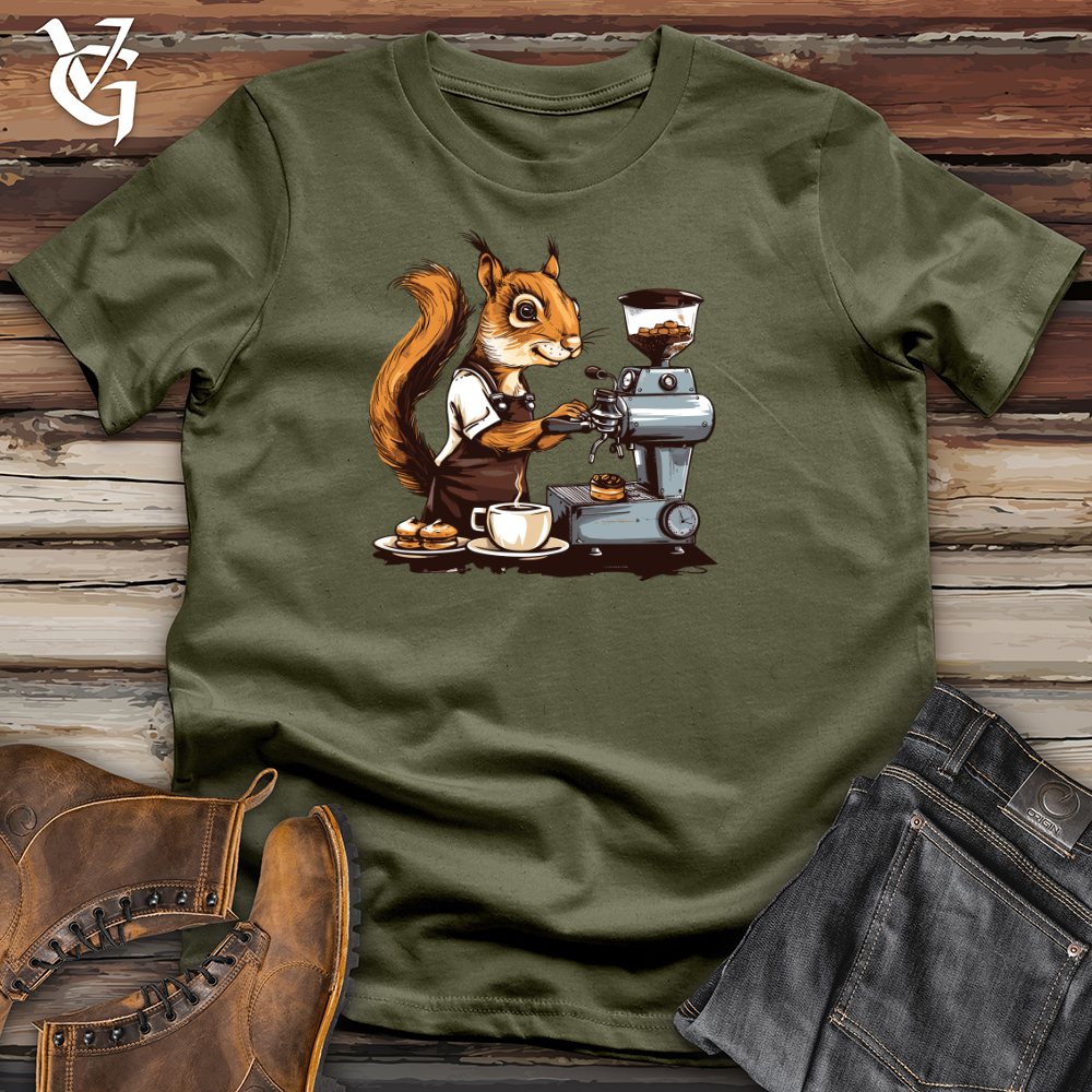 Barista Squirrel Brew Cotton Tee
