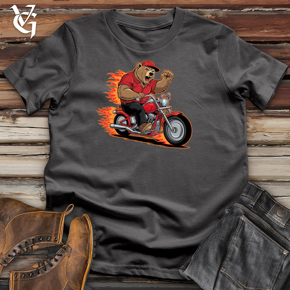 Bear Riding Bike Softstyle Tee