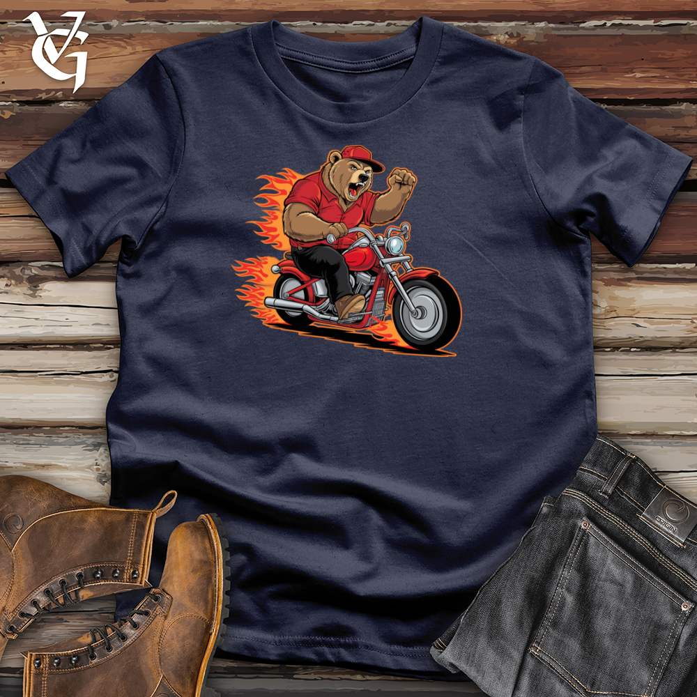 Bear Riding Bike Softstyle Tee