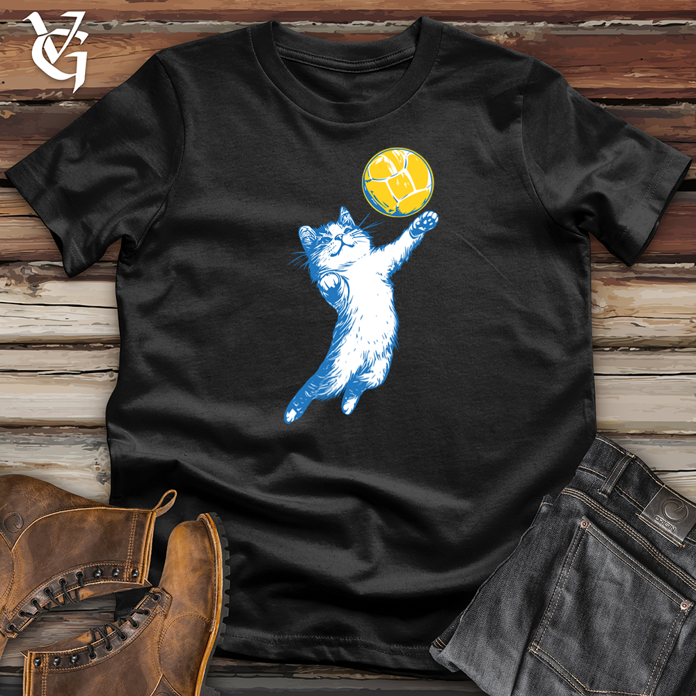 Volleyball Cat Softstyle Tee