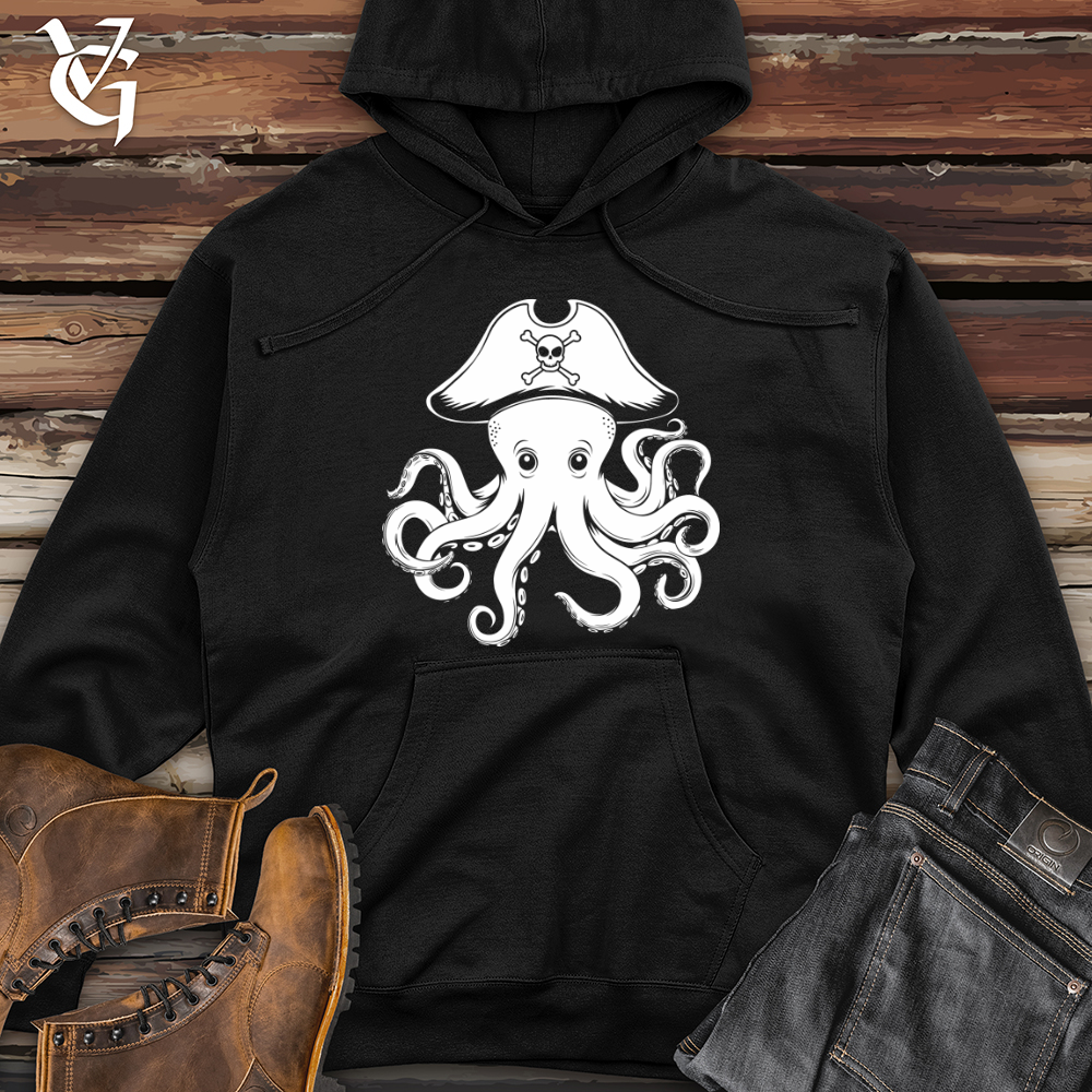 Octopus Pirate Midweight Hooded Sweatshirt