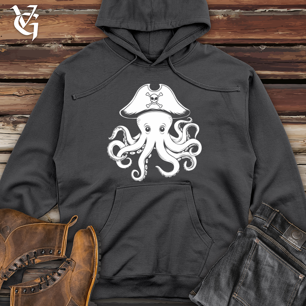 Octopus Pirate Midweight Hooded Sweatshirt