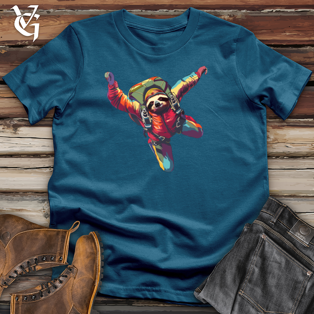 Sloth Freefall Fun Cotton Tee