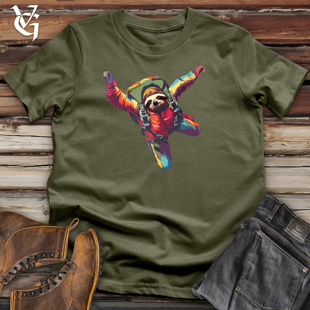 Sloth Freefall Fun Cotton Tee