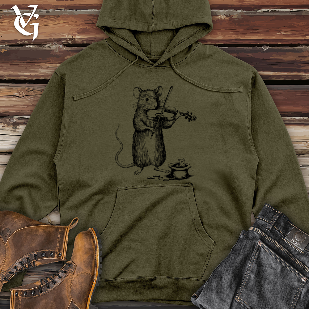Mouse Musician Midweight Hooded Sweatshirt