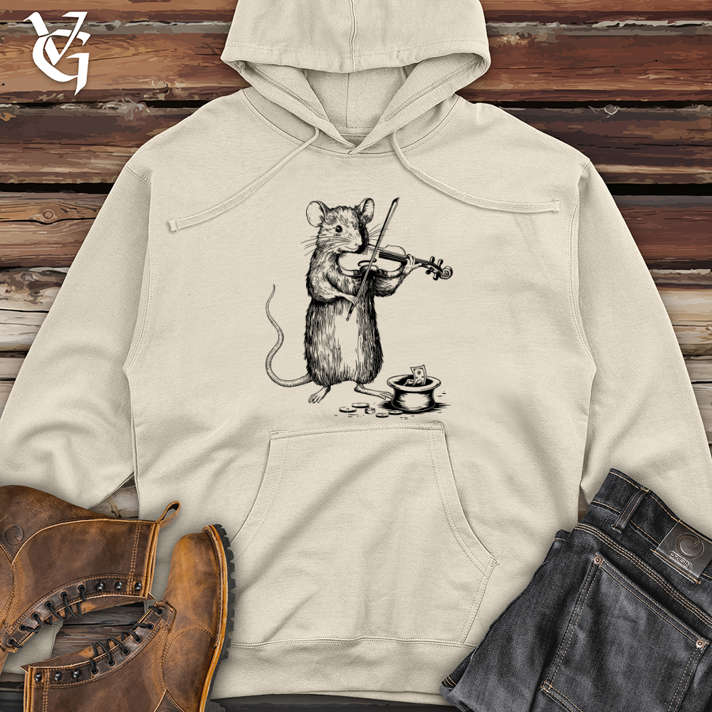 Mouse Musician Midweight Hooded Sweatshirt