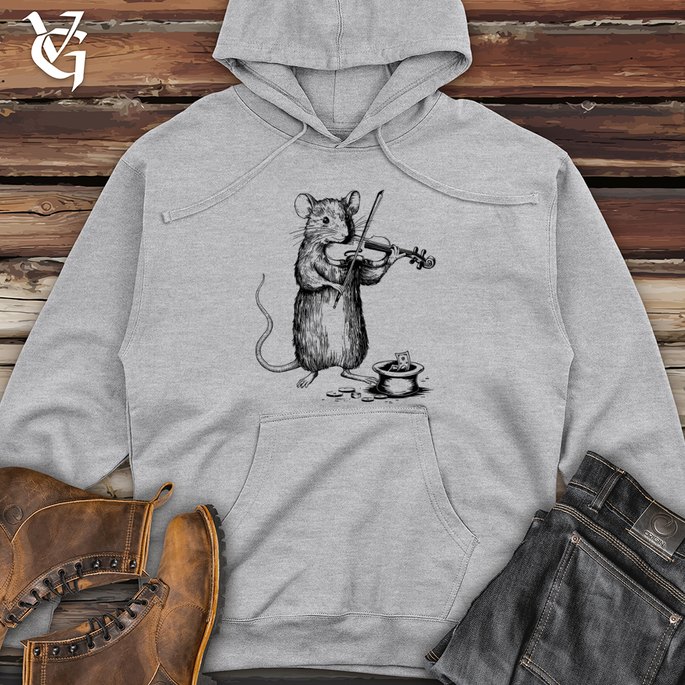 Mouse Musician Midweight Hooded Sweatshirt