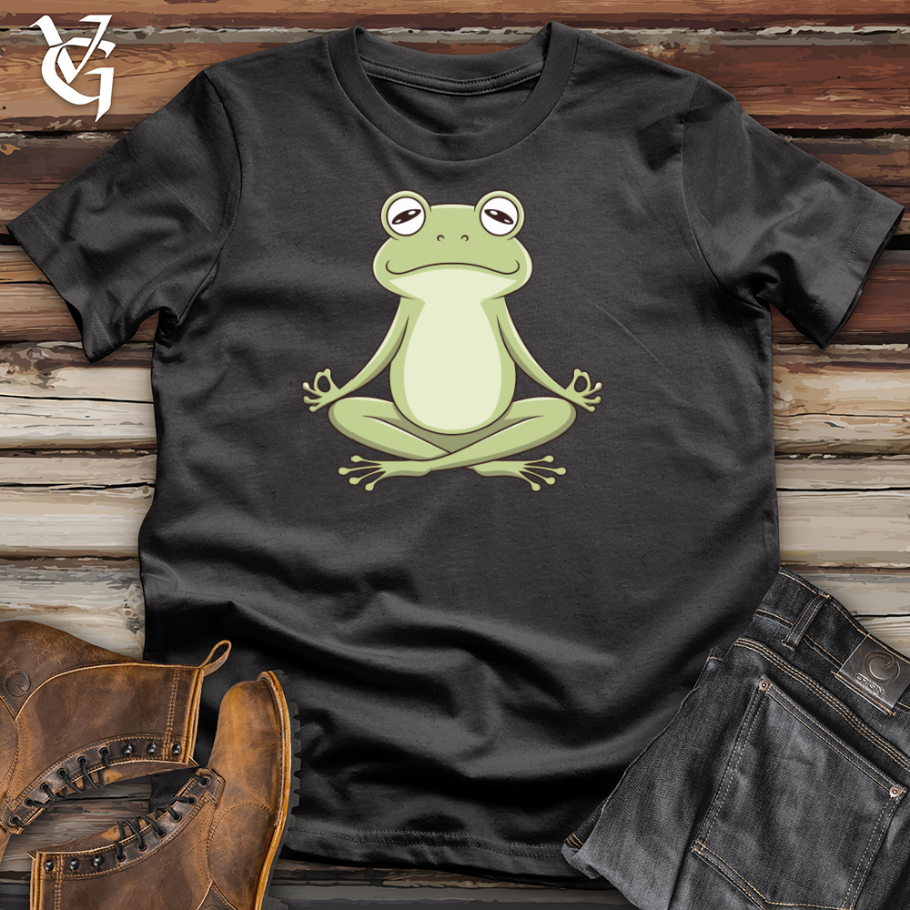 Frog Doing Yoga Cotton Tee