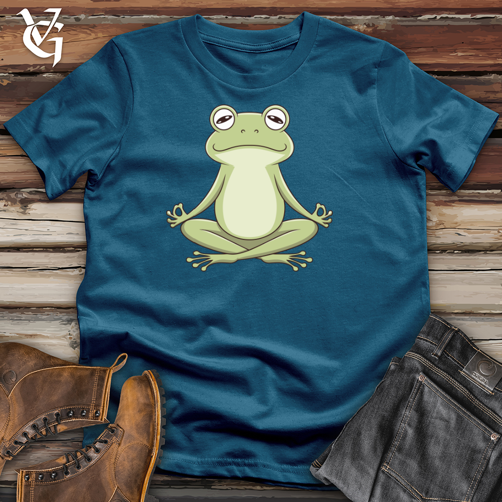 Frog Doing Yoga Cotton Tee