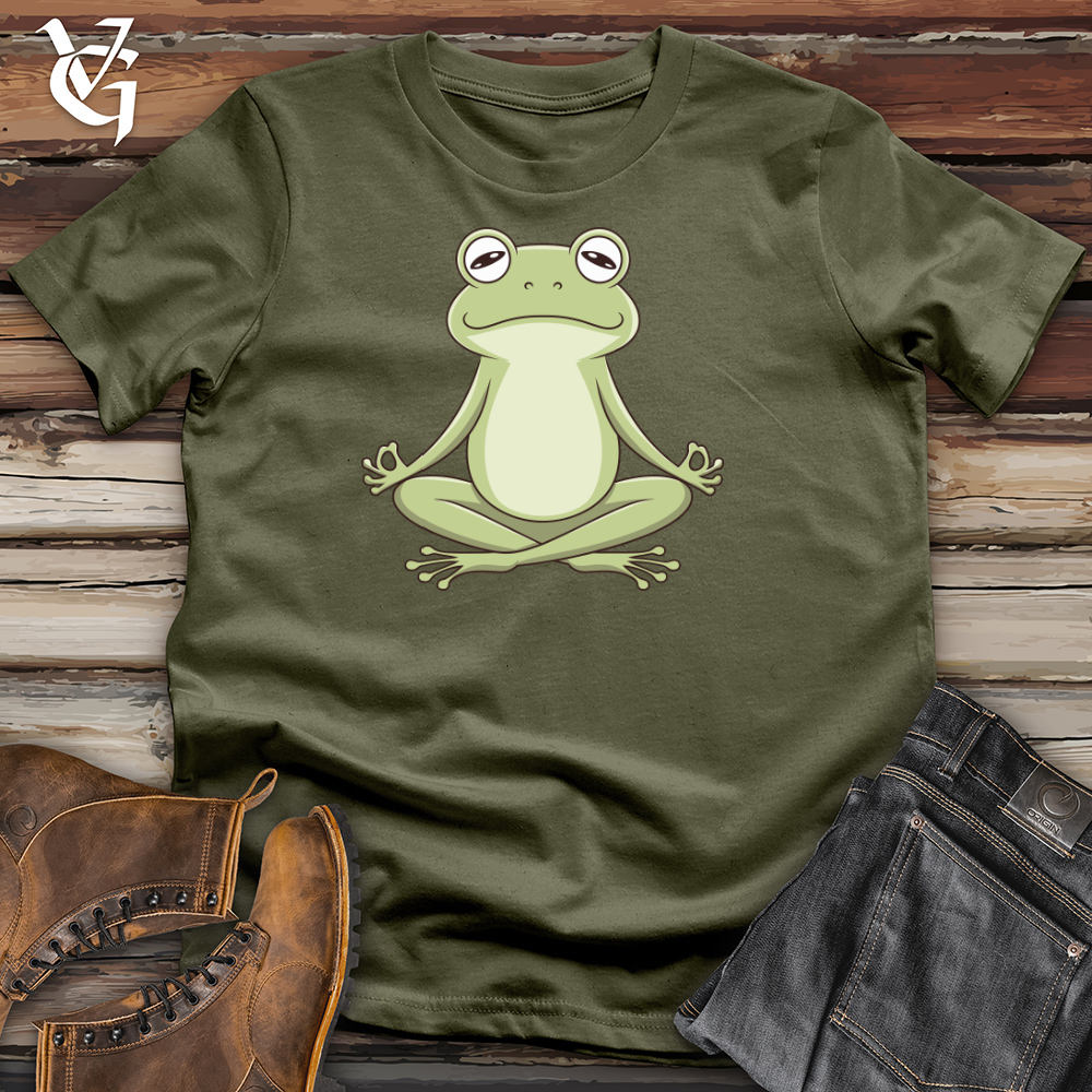 Frog Doing Yoga Cotton Tee