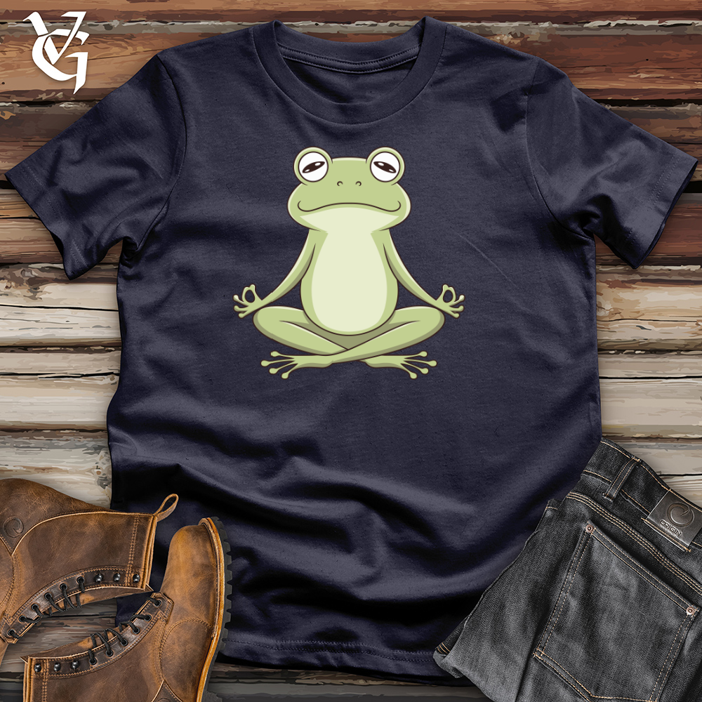 Frog Doing Yoga Cotton Tee