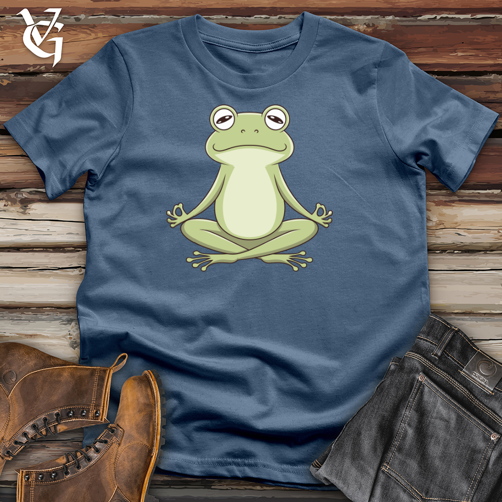 Frog Doing Yoga Cotton Tee