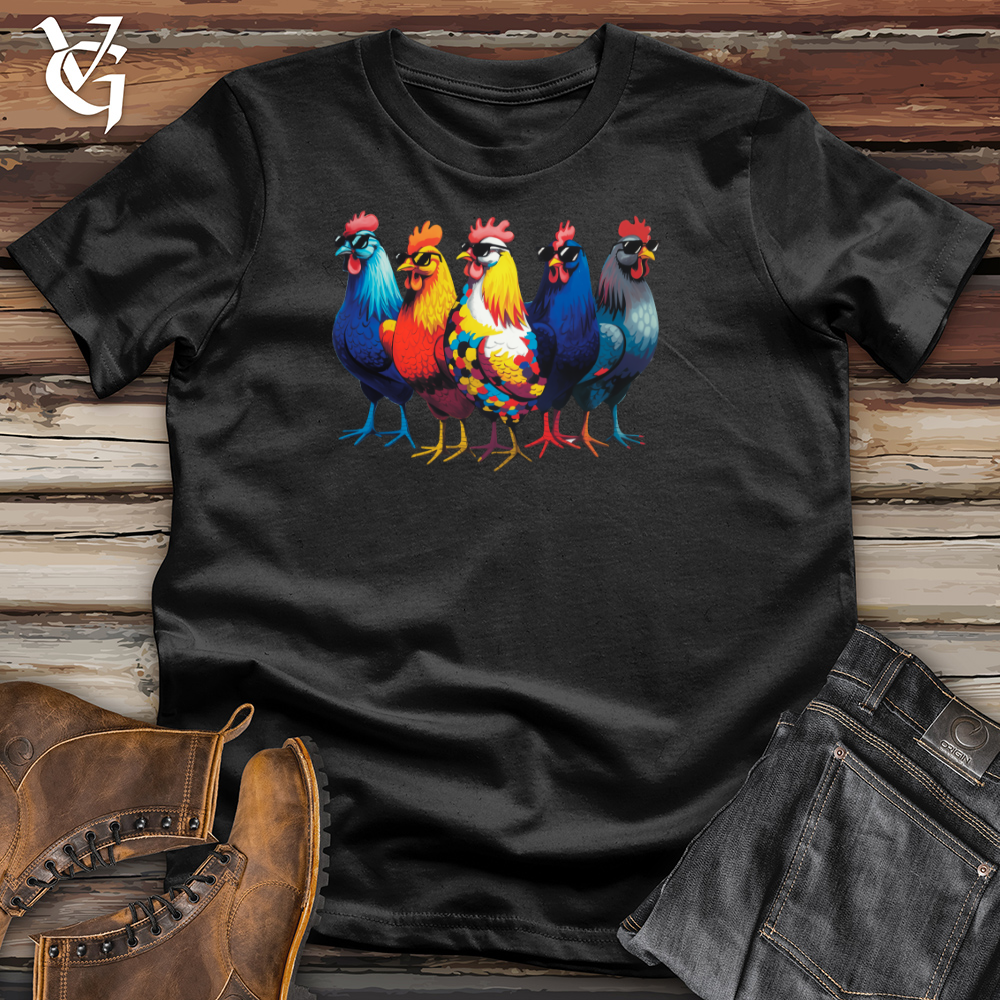 Group of Cool Chickens Cotton Tee