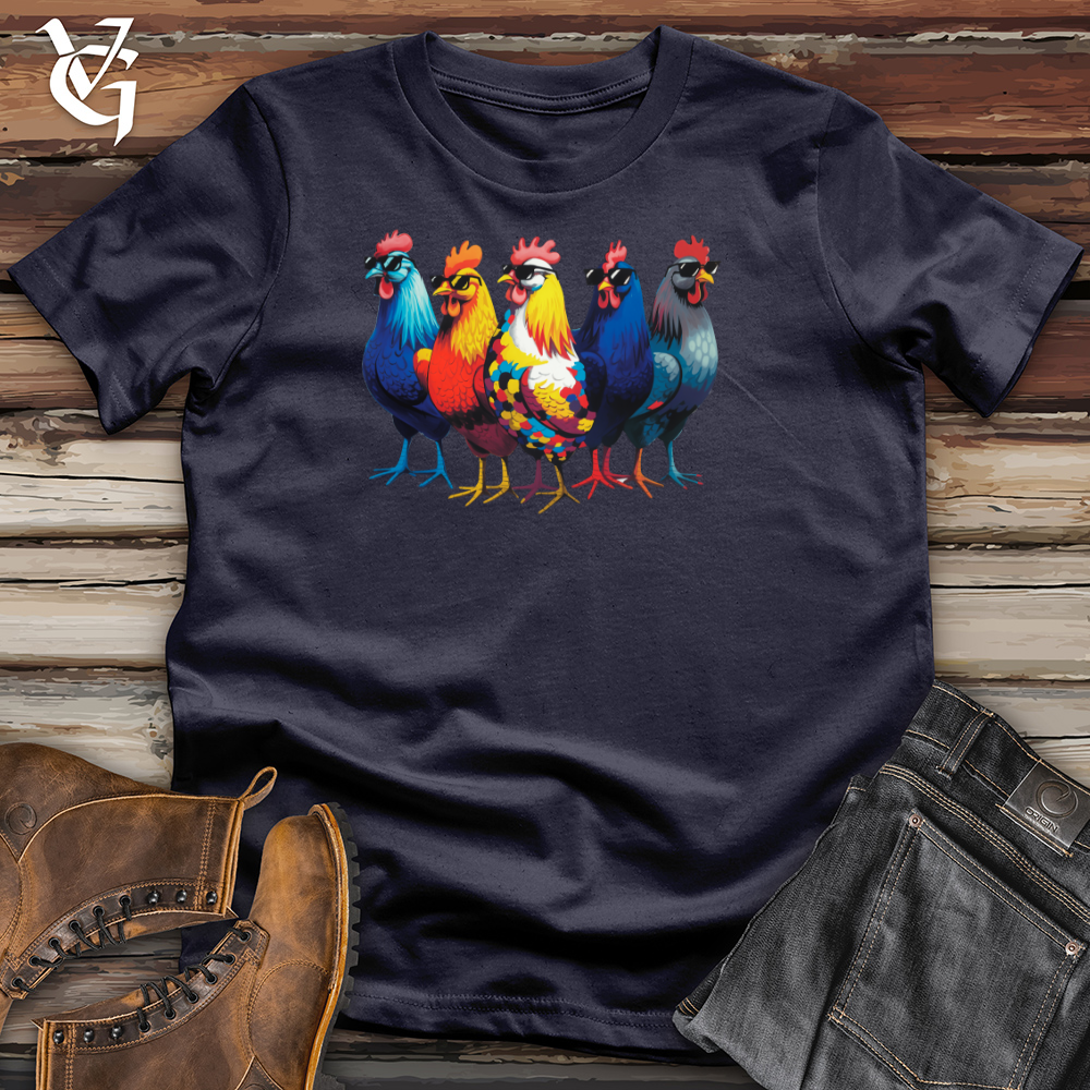 Group of Cool Chickens Cotton Tee