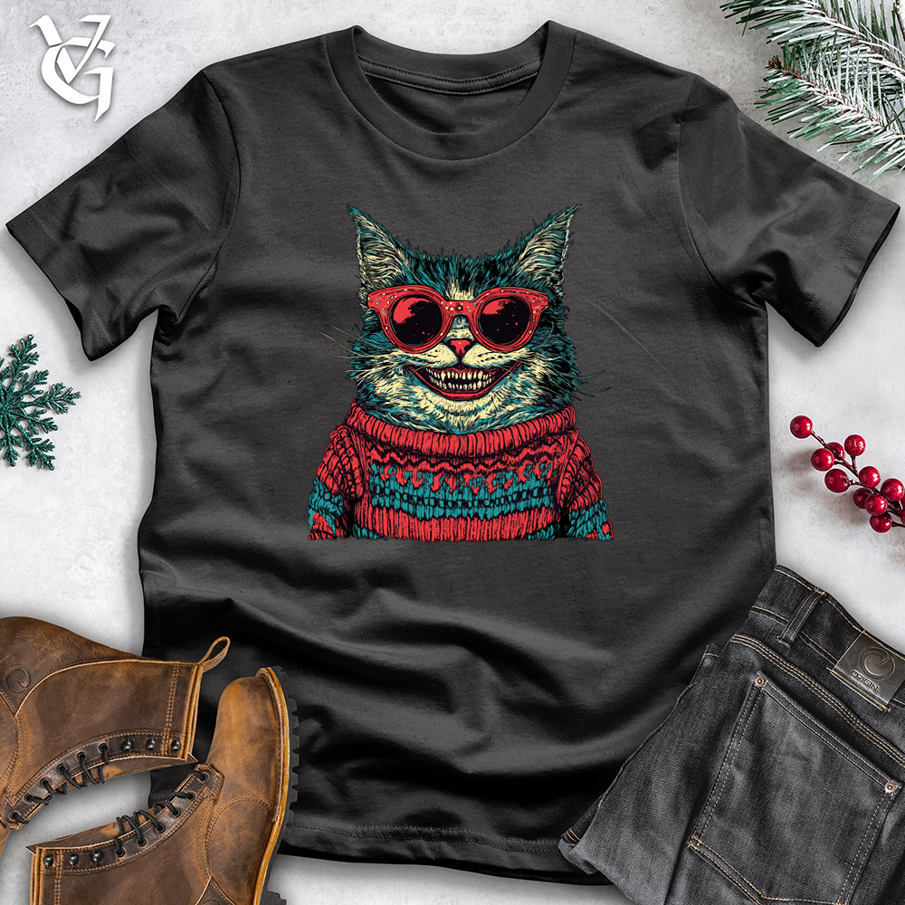 Ugly Sweater Cat Cotton Tee