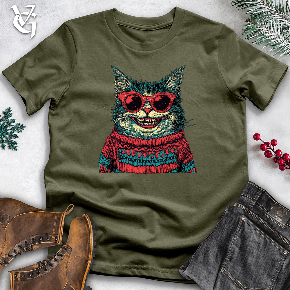 Ugly Sweater Cat Cotton Tee