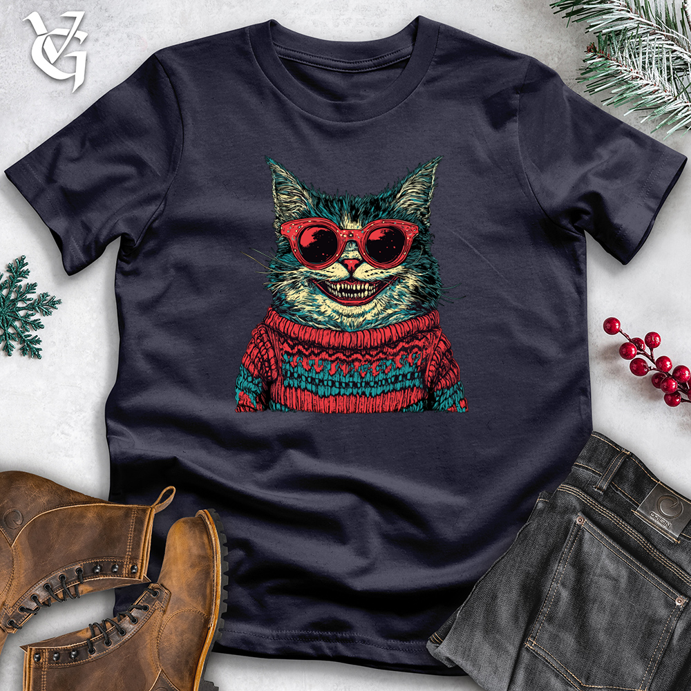 Ugly Sweater Cat Cotton Tee