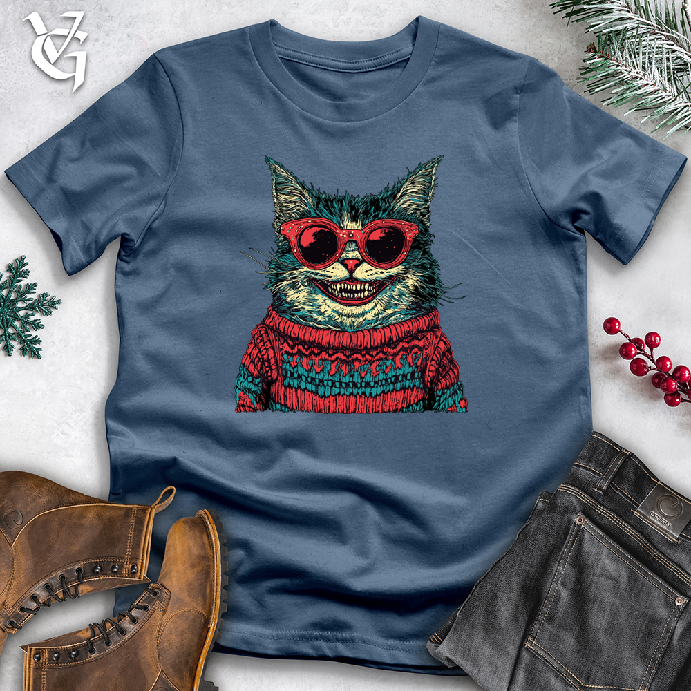 Ugly Sweater Cat Cotton Tee