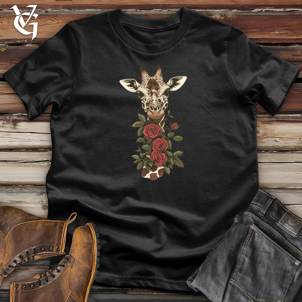 Giraffe Roses Softstyle Tee