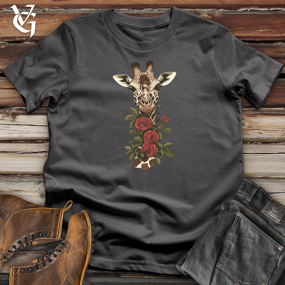 Giraffe Roses Softstyle Tee