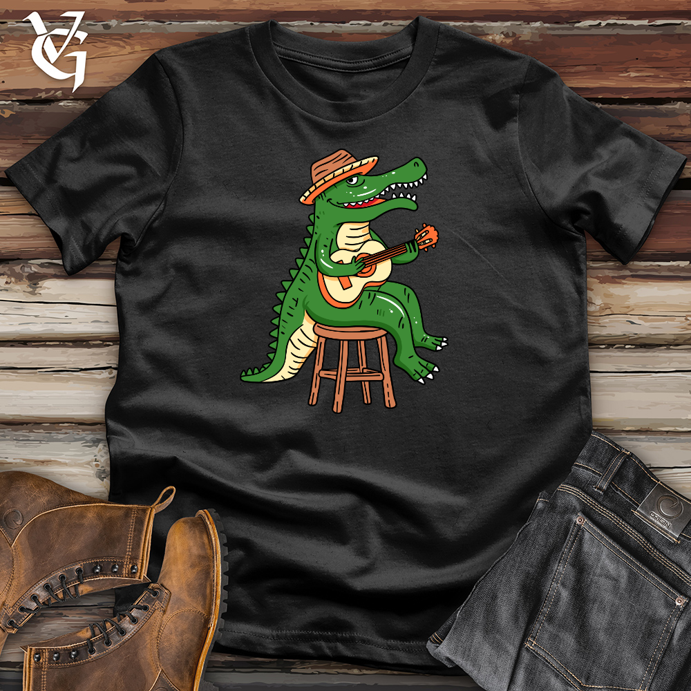 Crocodile Playing Guitar Cotton Tee