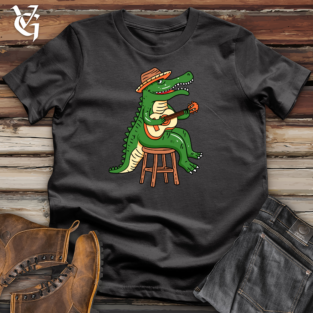 Crocodile Playing Guitar Cotton Tee