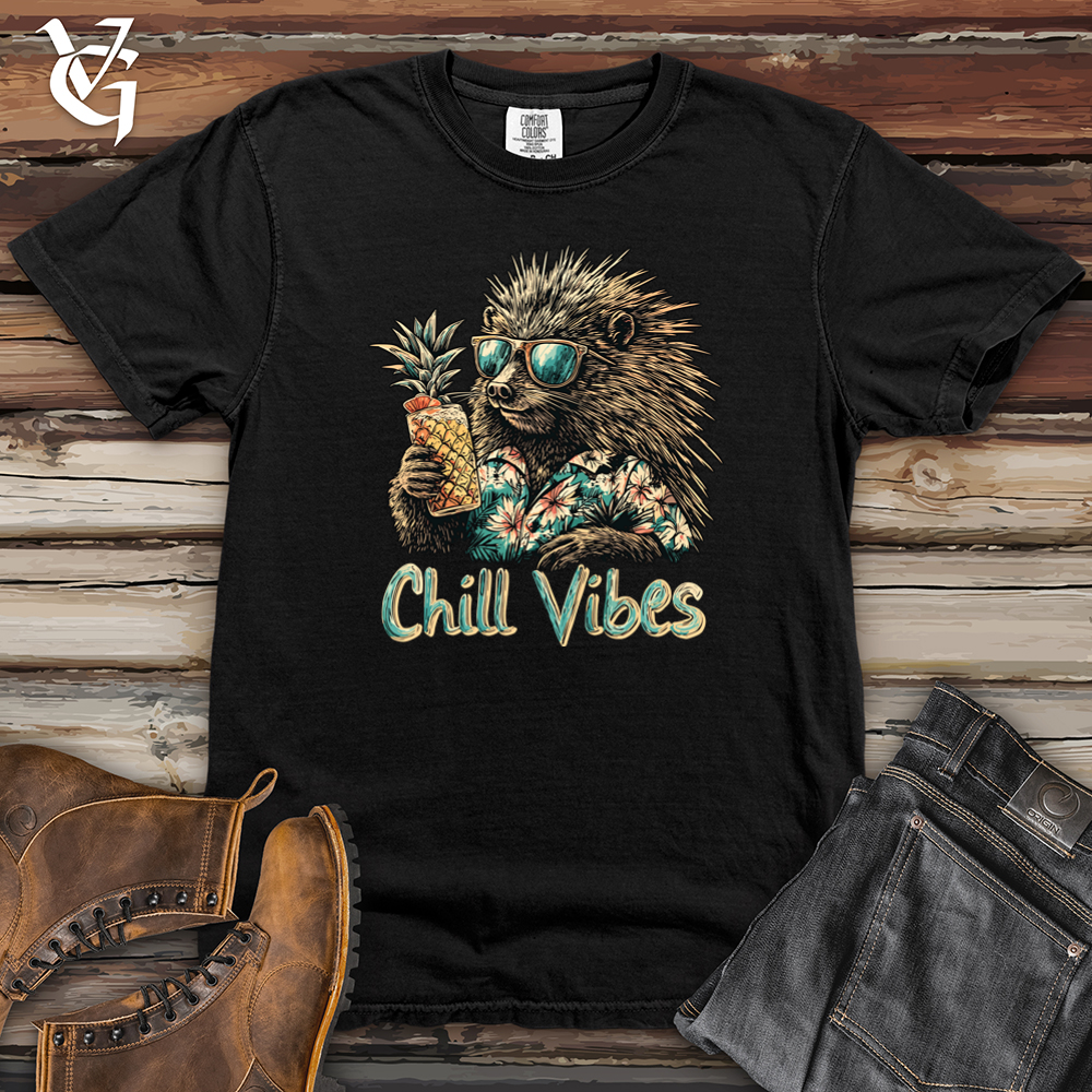 Chill Vibes Hedgehog Heavy Cotton Comfort Colors Tee