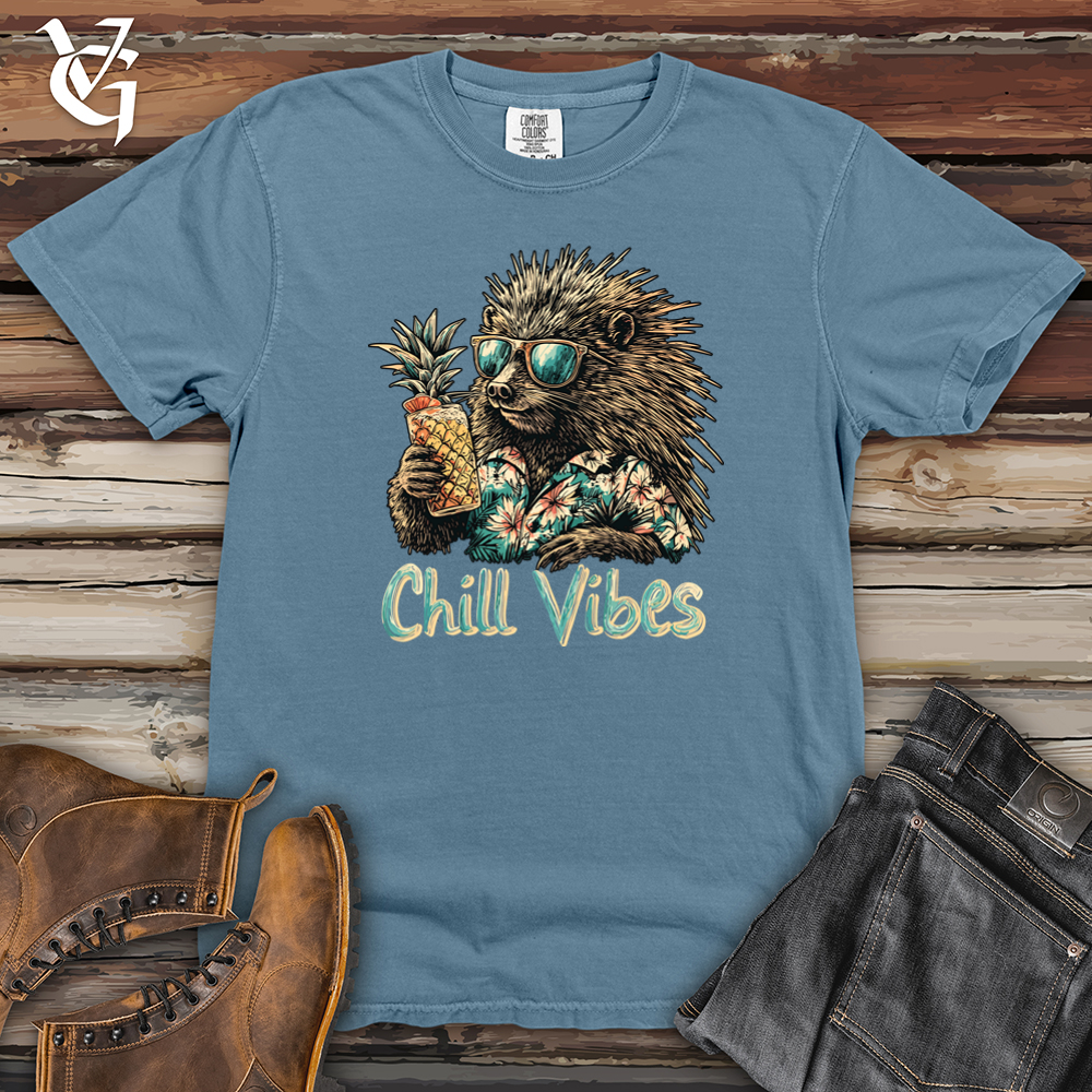 Chill Vibes Hedgehog Heavy Cotton Comfort Colors Tee